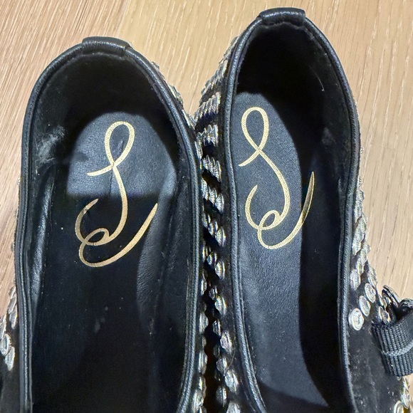 Sam Edelman Black Studded Flats - Picture 3 of 4